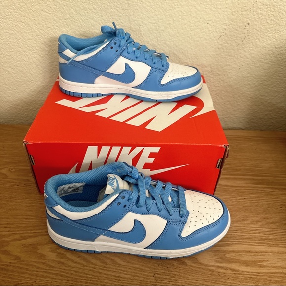 Nike UNC Carolina Blue Dunk Low Size 4 - Picture 5 of 8